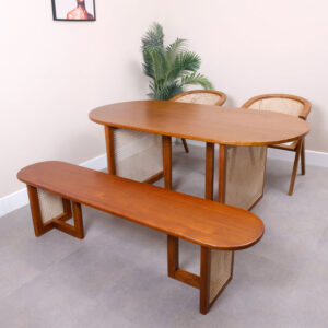 Aura Dining table set of table and bench