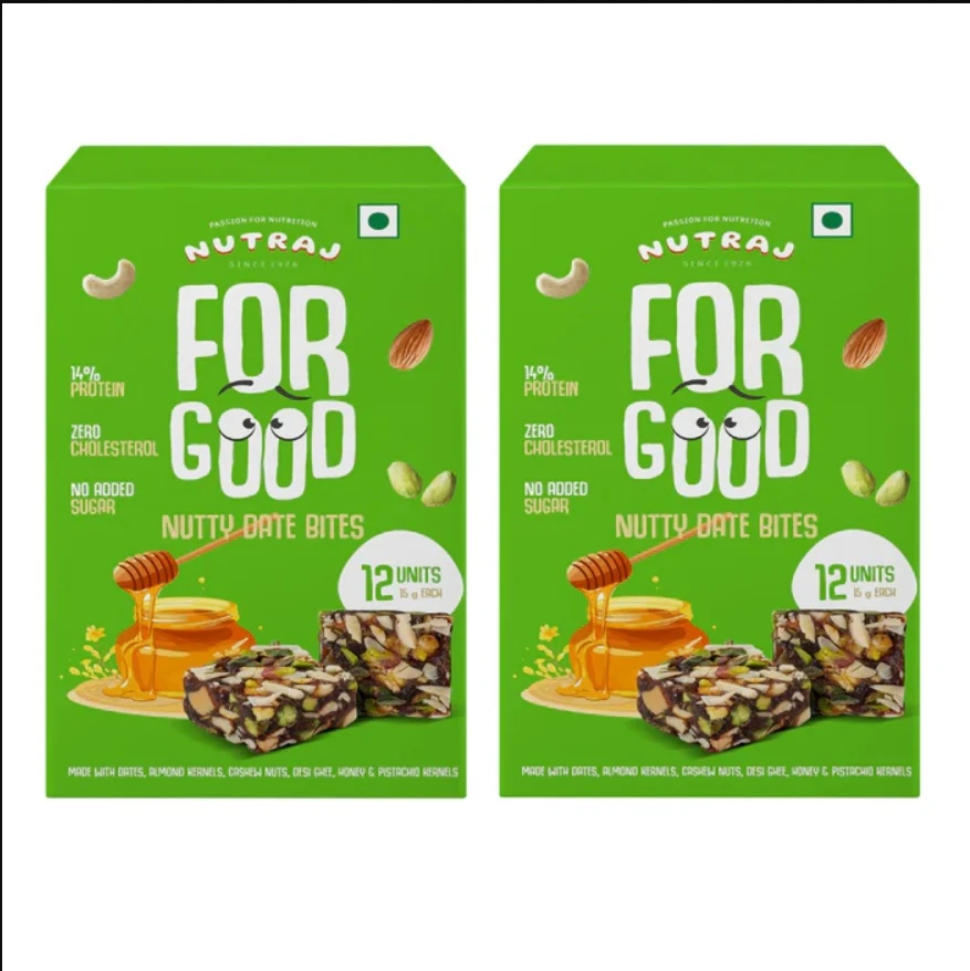 Nutraj For Good Nutty Date Bites 180g (15g x 12 Pieces)